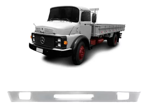 Spoiler Parachoque Caminhão Mb 1113 1114 2013 Cara Preta